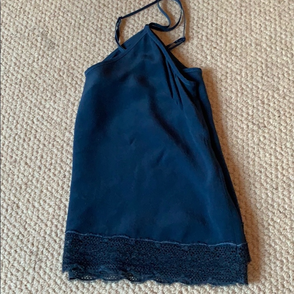 Navy Aritzia Blouse Tank